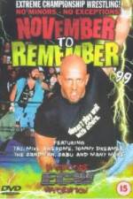 Watch ECW - November To Remember '99 Vumoo