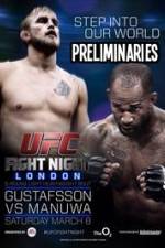 Watch UFC Fight Night 38: Gustafsson vs. Manuwa Preliminaries Vumoo